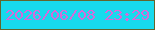 文字の大きさ：1、枠の色：63652c、背景の色：17daed、文字の色：d56ada 無料ブログパーツのブログ時計