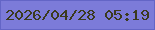 文字の大きさ：2、枠の色：6365c6、背景の色：7c7bd9、文字の色：3b3a1e 無料ブログパーツのブログ時計