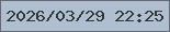 文字の大きさ：4、枠の色：636975、背景の色：b0bfd0、文字の色：2f3639 無料ブログパーツのブログ時計