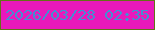 文字の大きさ：4、枠の色：637317、背景の色：e919bb、文字の色：438fd2 無料ブログパーツのブログ時計
