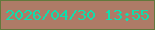 文字の大きさ：1、枠の色：63783c、背景の色：ae7b67、文字の色：10dfad 無料ブログパーツのブログ時計