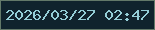 文字の大きさ：2、枠の色：637969、背景の色：10232d、文字の色：94ced7 無料ブログパーツのブログ時計