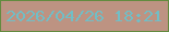 文字の大きさ：3、枠の色：638b3f、背景の色：bd9382、文字の色：71bec6 無料ブログパーツのブログ時計