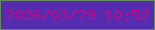 文字の大きさ：3、枠の色：638b5d、背景の色：552cb0、文字の色：bb0b8b 無料ブログパーツのブログ時計