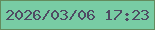 文字の大きさ：3、枠の色：638b5d、背景の色：78cca4、文字の色：4f4b63 無料ブログパーツのブログ時計