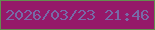 文字の大きさ：5、枠の色：638e4f、背景の色：951969、文字の色：776aa7 無料ブログパーツのブログ時計