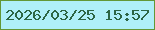 文字の大きさ：1、枠の色：639736、背景の色：afeff8、文字の色：2c6544 無料ブログパーツのブログ時計
