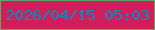 文字の大きさ：4、枠の色：63a564、背景の色：d31c5a、文字の色：058dbf 無料ブログパーツのブログ時計