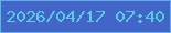 文字の大きさ：3、枠の色：63afe7、背景の色：4365c7、文字の色：55cde2 無料ブログパーツのブログ時計