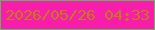 文字の大きさ：3、枠の色：63b264、背景の色：f91dab、文字の色：c17b19 無料ブログパーツのブログ時計