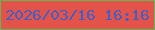 文字の大きさ：1、枠の色：63b752、背景の色：e35349、文字の色：3e5fc8 無料ブログパーツのブログ時計