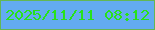 文字の大きさ：5、枠の色：63b754、背景の色：63abf1、文字の色：28e21b 無料ブログパーツのブログ時計