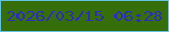 文字の大きさ：1、枠の色：63c4e8、背景の色：366f0a、文字の色：2c2cc2 無料ブログパーツのブログ時計