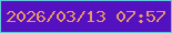 文字の大きさ：5、枠の色：63c6d9、背景の色：5311c0、文字の色：ea946a 無料ブログパーツのブログ時計