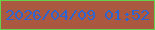 文字の大きさ：3、枠の色：63d34b、背景の色：ab5841、文字の色：2d64d2 無料ブログパーツのブログ時計
