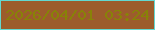 文字の大きさ：1、枠の色：63d8d1、背景の色：9c5c2c、文字の色：888207 無料ブログパーツのブログ時計