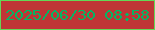 文字の大きさ：5、枠の色：63d956、背景の色：bf3636、文字の色：03b764 無料ブログパーツのブログ時計