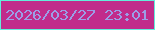 文字の大きさ：4、枠の色：63ecdb、背景の色：c12b8b、文字の色：9b9ee7 無料ブログパーツのブログ時計