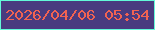 文字の大きさ：1、枠の色：63f9d8、背景の色：493b7f、文字の色：f16352 無料ブログパーツのブログ時計