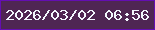 文字の大きさ：3、枠の色：640eb2、背景の色：4f2653、文字の色：f1f7fe 無料ブログパーツのブログ時計