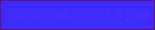 文字の大きさ：1、枠の色：641170、背景の色：3c2dfd、文字の色：4f2bfd 無料ブログパーツのブログ時計
