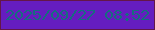 文字の大きさ：1、枠の色：641649、背景の色：651dc0、文字の色：166d7f 無料ブログパーツのブログ時計