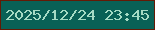文字の大きさ：5、枠の色：641a05、背景の色：096156、文字の色：a5dbc4 無料ブログパーツのブログ時計