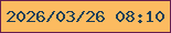 文字の大きさ：1、枠の色：641d4f、背景の色：fcbb60、文字の色：1c3f59 無料ブログパーツのブログ時計