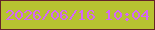 文字の大きさ：5、枠の色：642329、背景の色：b7c231、文字の色：d566f8 無料ブログパーツのブログ時計