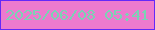 文字の大きさ：4、枠の色：6428f9、背景の色：ed7ace、文字の色：7bd2b4 無料ブログパーツのブログ時計