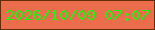 文字の大きさ：1、枠の色：642d07、背景の色：eb6d4b、文字の色：19f710 無料ブログパーツのブログ時計