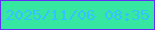 文字の大きさ：1、枠の色：642ef8、背景の色：35e7a1、文字の色：34c3ff 無料ブログパーツのブログ時計