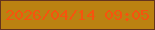 文字の大きさ：1、枠の色：64341e、背景の色：bb8211、文字の色：f5540e 無料ブログパーツのブログ時計