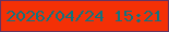 文字の大きさ：5、枠の色：643462、背景の色：f43006、文字の色：11737e 無料ブログパーツのブログ時計