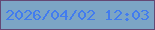 文字の大きさ：1、枠の色：644874、背景の色：7ca5c5、文字の色：427cee 無料ブログパーツのブログ時計