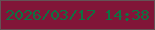 文字の大きさ：2、枠の色：645255、背景の色：811538、文字の色：0d7241 無料ブログパーツのブログ時計