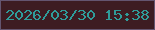文字の大きさ：3、枠の色：645570、背景の色：3d1c22、文字の色：2f9c9a 無料ブログパーツのブログ時計