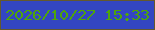 文字の大きさ：1、枠の色：64592d、背景の色：3346c2、文字の色：4ea509 無料ブログパーツのブログ時計