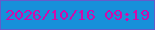 文字の大きさ：2、枠の色：645bcb、背景の色：1790da、文字の色：d00bab 無料ブログパーツのブログ時計