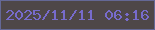 文字の大きさ：2、枠の色：646896、背景の色：4e4748、文字の色：776bcc 無料ブログパーツのブログ時計