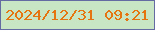 文字の大きさ：4、枠の色：646ba2、背景の色：c8e6c3、文字の色：e47510 無料ブログパーツのブログ時計