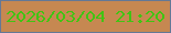 文字の大きさ：2、枠の色：647896、背景の色：c68851、文字の色：41c413 無料ブログパーツのブログ時計