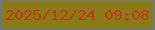 文字の大きさ：5、枠の色：647897、背景の色：8a7a18、文字の色：c03919 無料ブログパーツのブログ時計