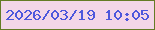 文字の大きさ：1、枠の色：647b25、背景の色：f3d6e8、文字の色：4d57dc 無料ブログパーツのブログ時計