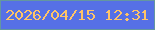 文字の大きさ：5、枠の色：6497a0、背景の色：5670e6、文字の色：ffc467 無料ブログパーツのブログ時計