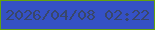 文字の大きさ：3、枠の色：64a20d、背景の色：3551c5、文字の色：39476a 無料ブログパーツのブログ時計