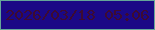 文字の大きさ：3、枠の色：64a699、背景の色：1b0886、文字の色：3d0b32 無料ブログパーツのブログ時計