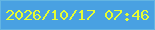 文字の大きさ：2、枠の色：64b5e2、背景の色：49a1e2、文字の色：e5fd32 無料ブログパーツのブログ時計