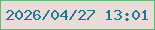 文字の大きさ：1、枠の色：64ba75、背景の色：e7dcd7、文字の色：237598 無料ブログパーツのブログ時計
