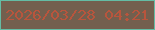文字の大きさ：1、枠の色：64bca4、背景の色：735f4e、文字の色：b8553d 無料ブログパーツのブログ時計